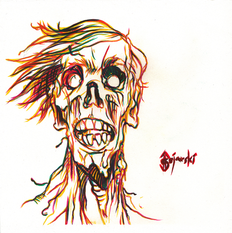 #zombie, #johngajowski, #john gajowski, #ink, #comic book, #illustration,