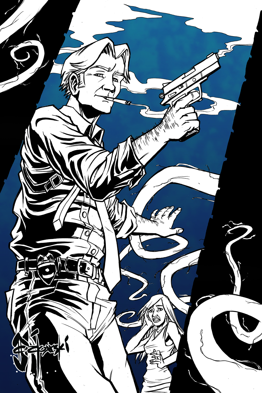 comics, john gajowski, johngajowski, comic books, horror, noir, detective,