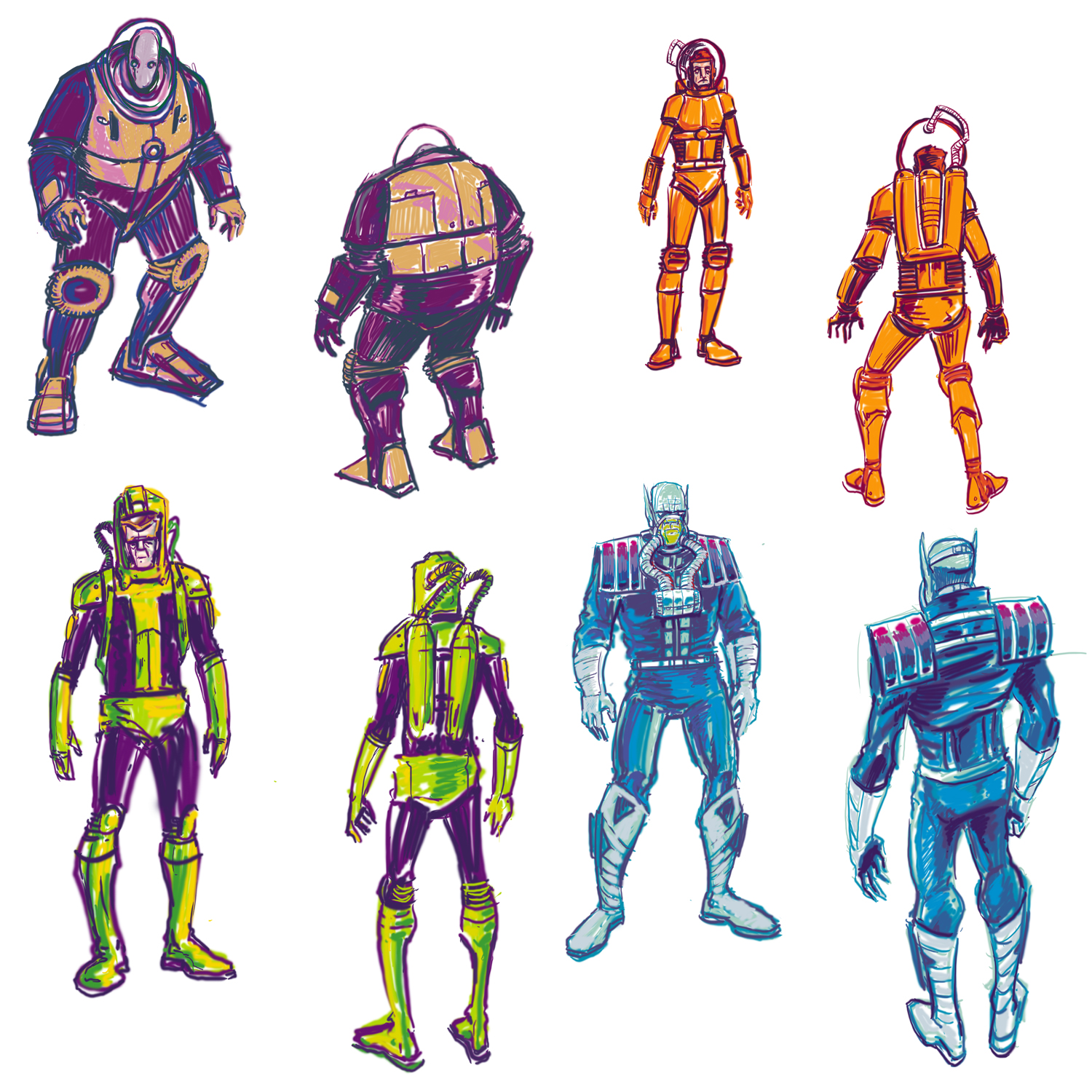 comic, comic book, comicbook, john gajowski, johngajowski, sci-fi, james bond, Iongrip, ion grip, character design, concept design, concept