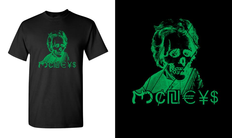 john gajowski, johngajowski, T-shirts, design, T-shirt, moneys, monies, grindcore, gind core,