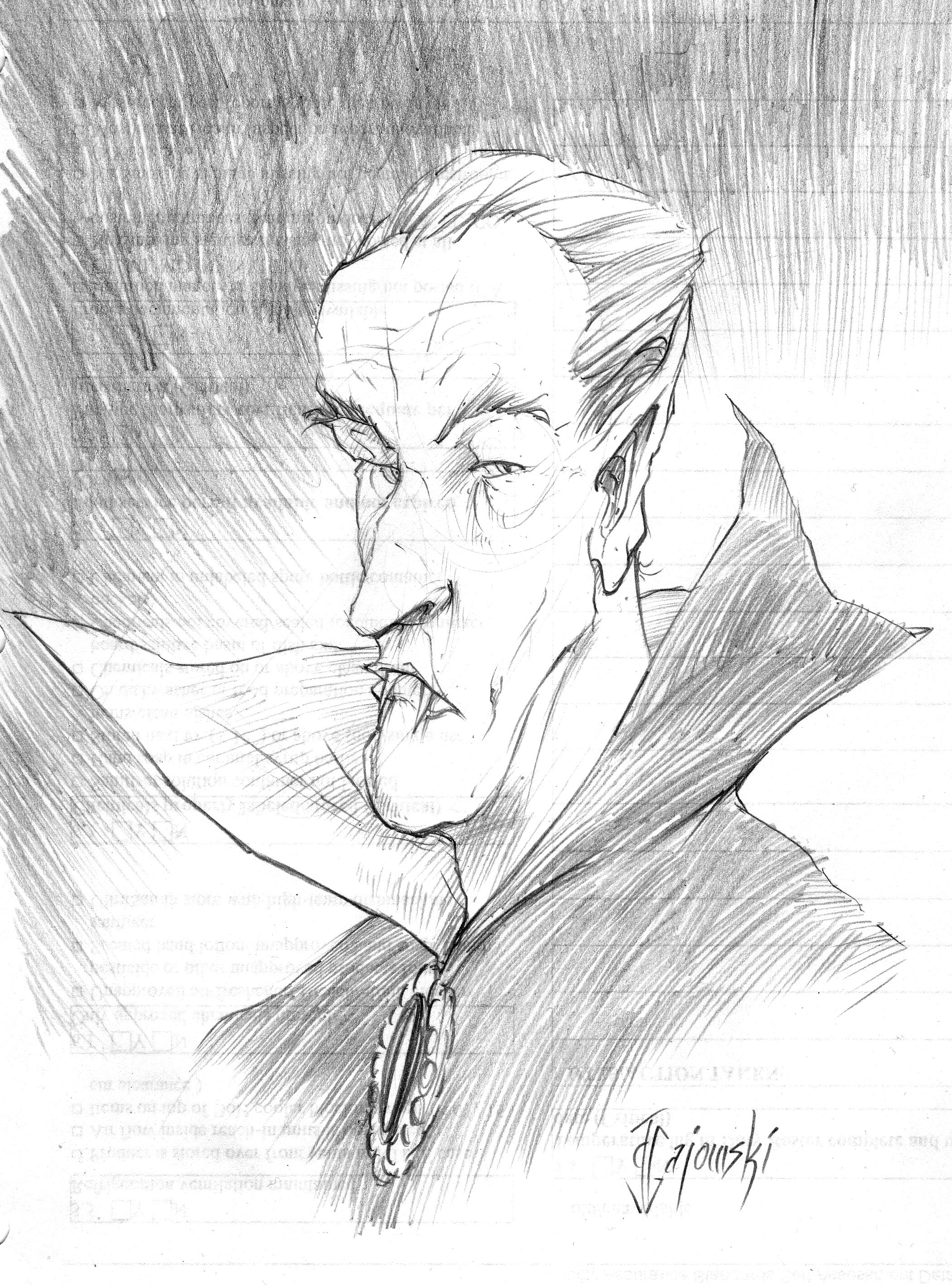 john gajowski, johngajowski, evil, , sam arneson, horror, horror watercolor, school portrait, portrait, dead, undead, art, living dead, halloween, death, bite, monster, comics, pencils, evil paintings,penciler, dracula, count dracula
