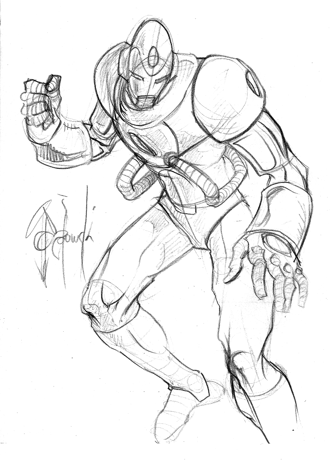 marvel, iron man, ironman, johngajowski, john gajowski, pencil, sketch