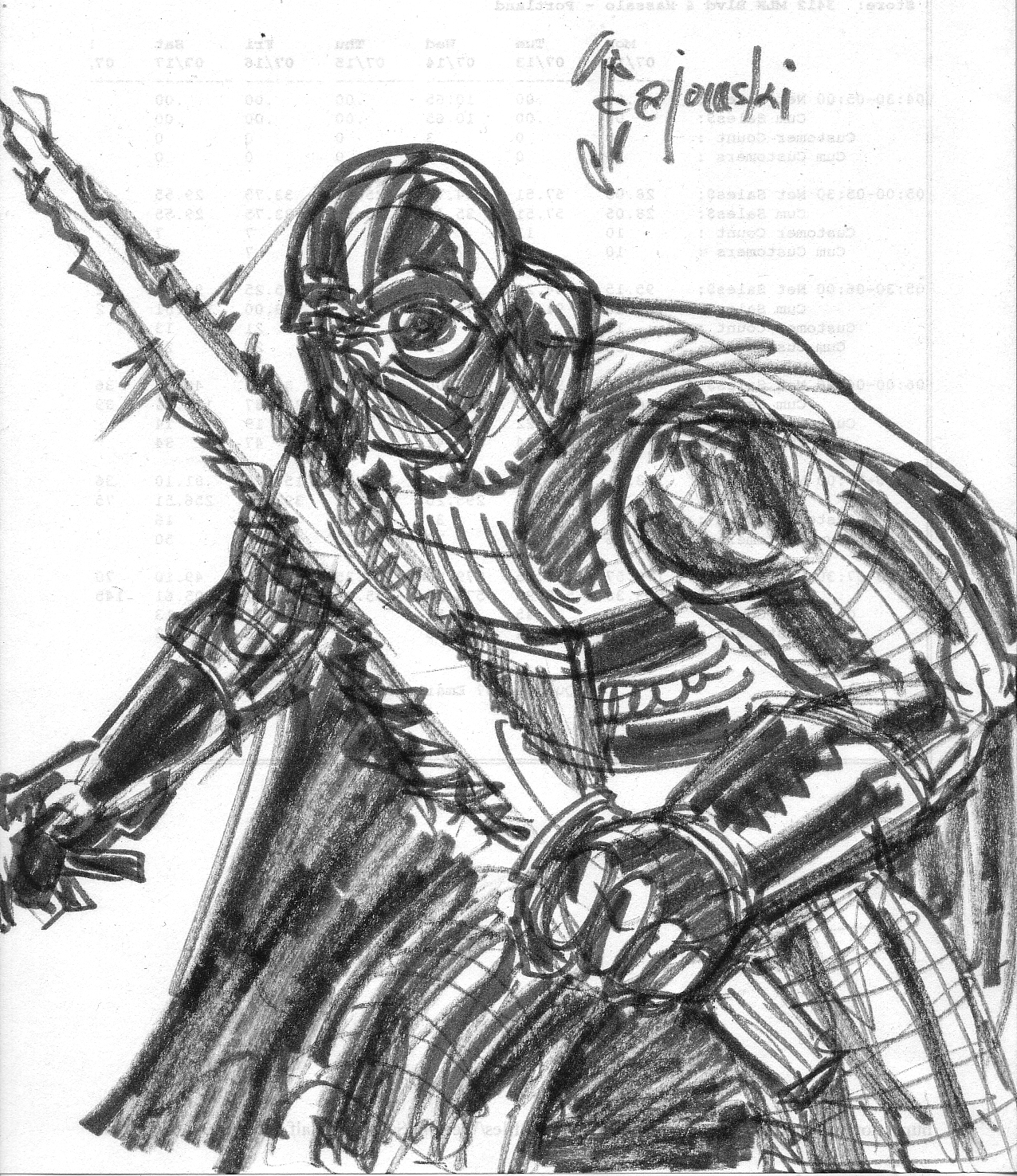 star wars, starwars, darth vader, darthvader, anakin, skywalker, john gajowsk, johngajowski, sketch, jedi, sith, light saber, lightsaber,