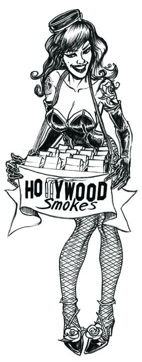 john gajowski, johngajowski, illustration, cigarette girl.