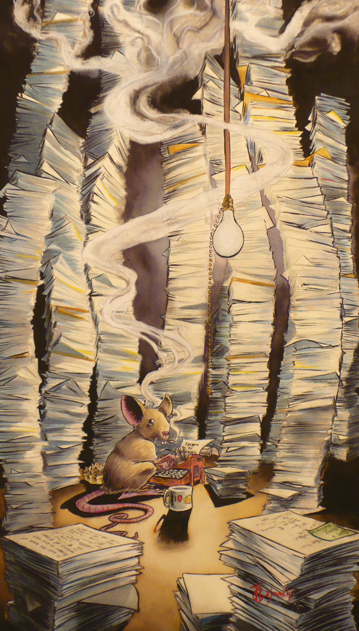 #watercolor, #johngajowski, #john gajowski, #mouse