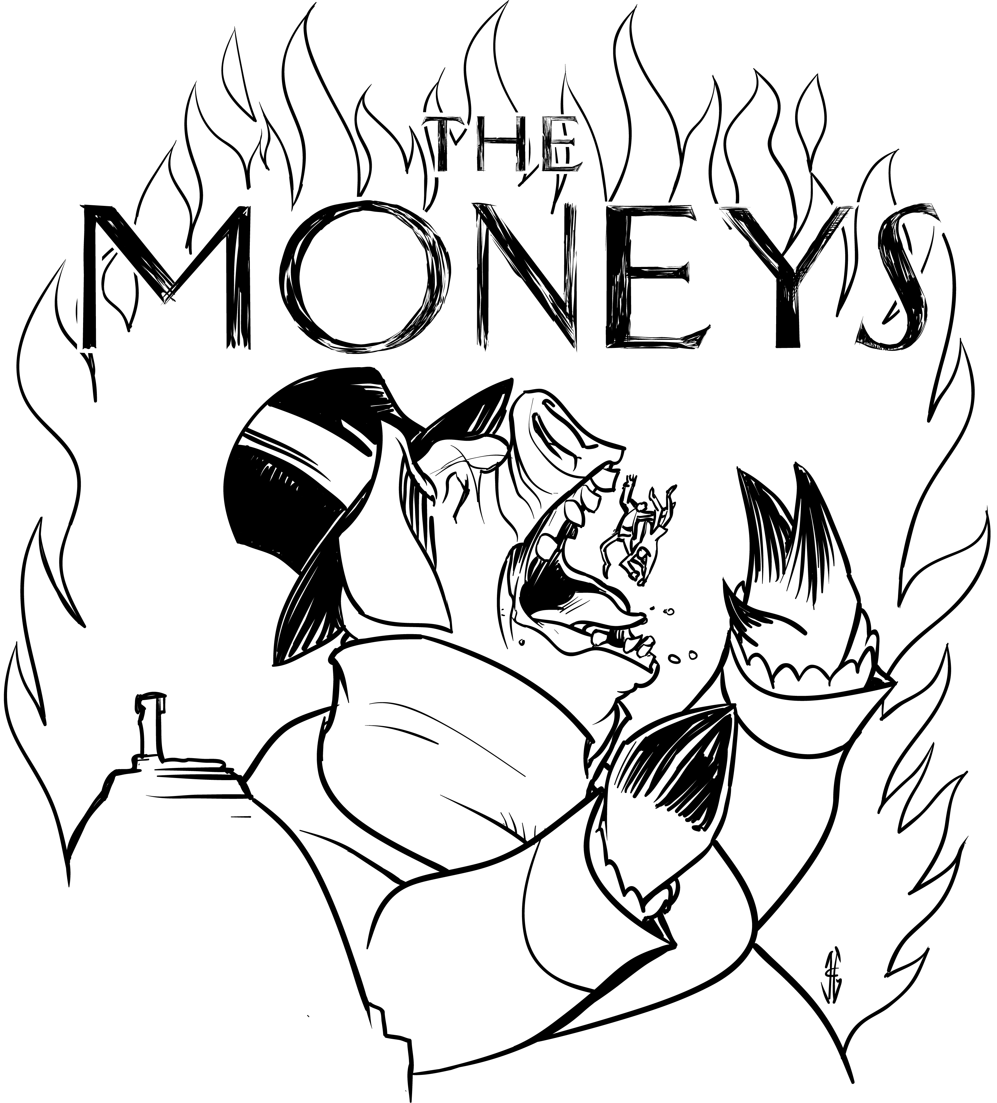 band logo, johngajowsk, john gajowsk, moneys, the new yorker,
